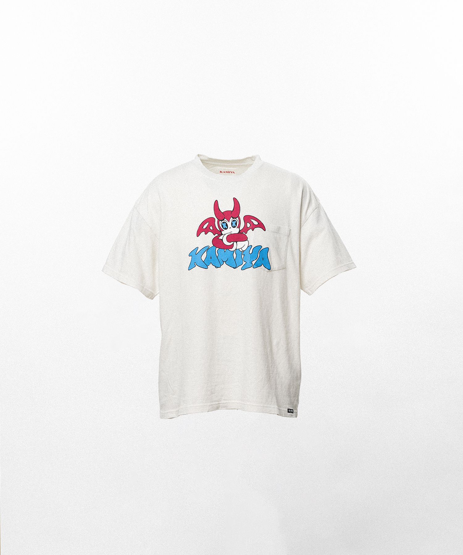 BAKENEKO"Distressed Pocket T-shirt
