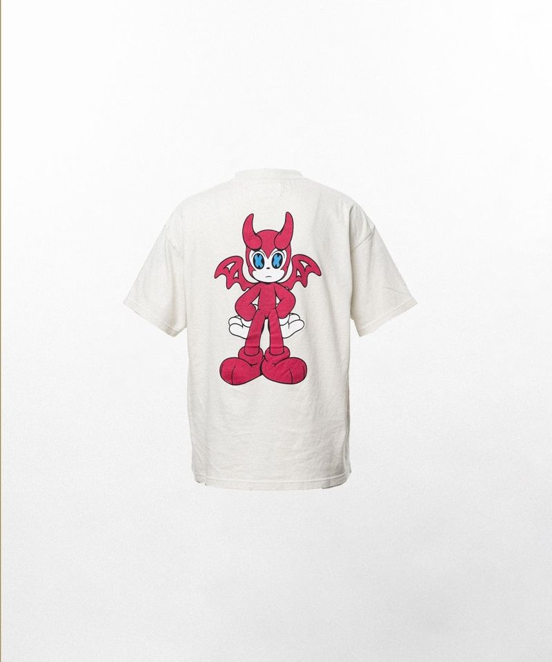 BAKENEKO"Distressed Pocket T-shirt