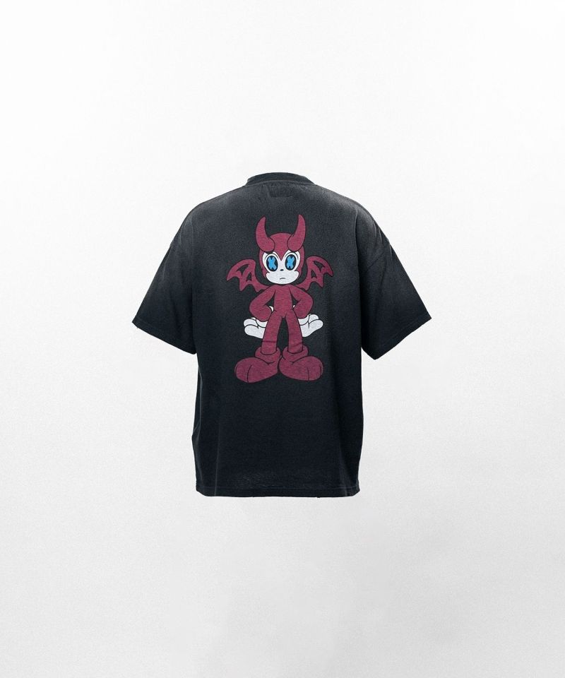 BAKENEKO"Distressed Pocket T-shirt
