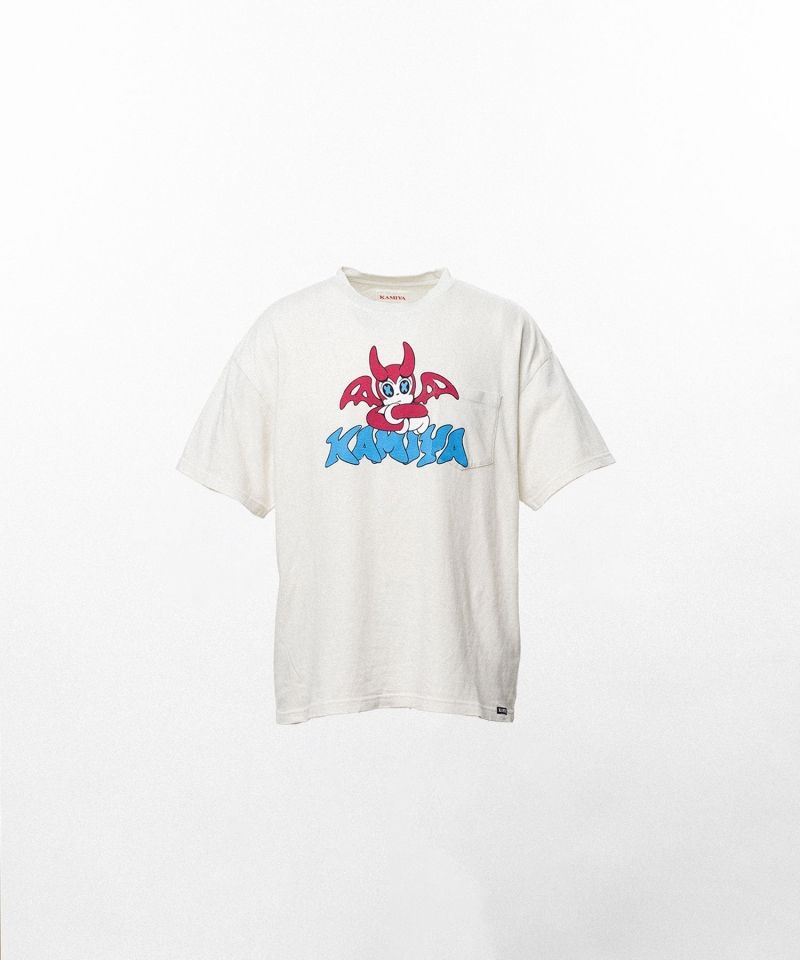 BAKENEKO"Distressed Pocket T-shirt