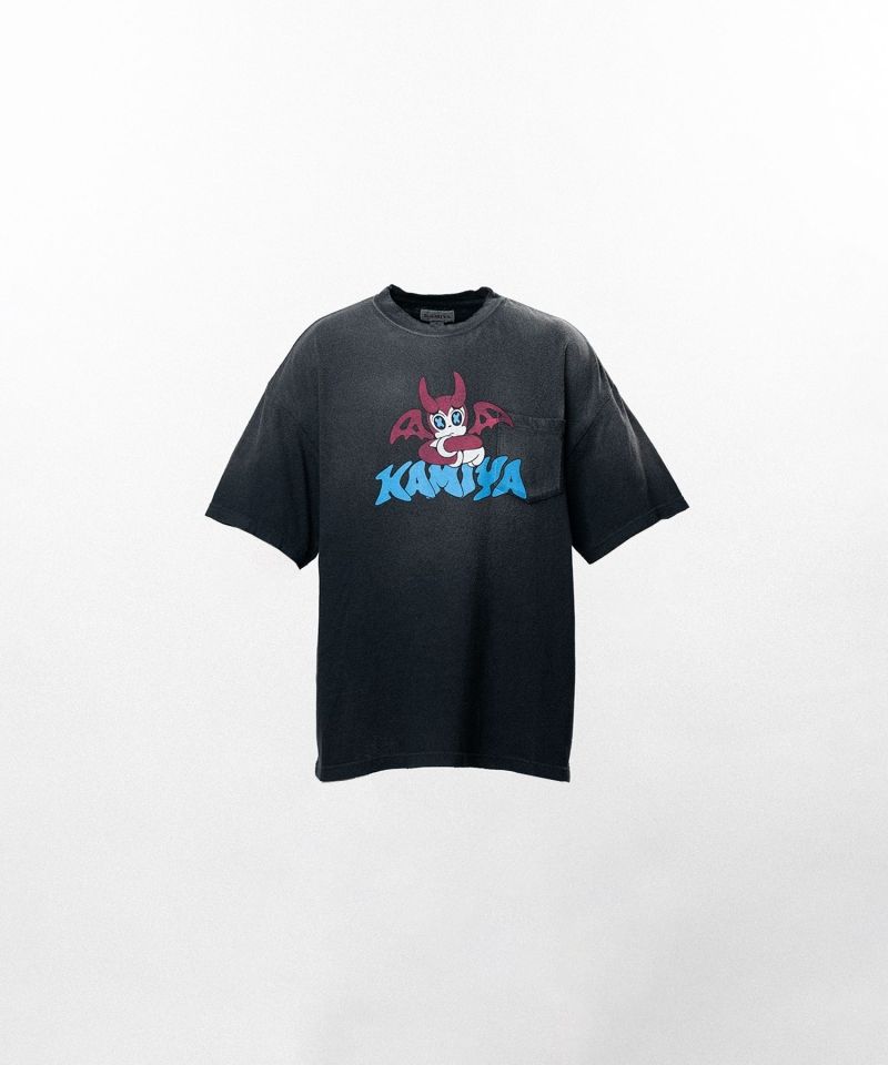 BAKENEKO"Distressed Pocket T-shirt