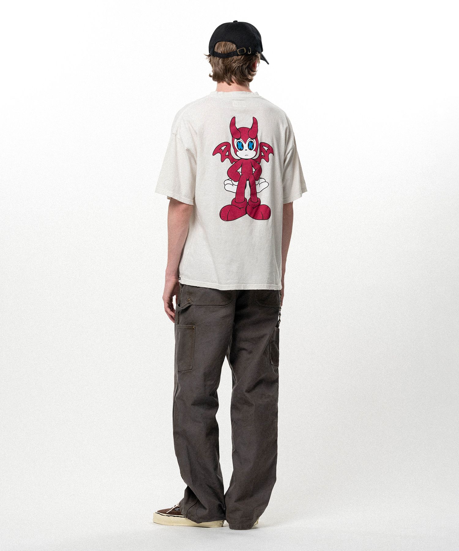 BAKENEKO"Distressed Pocket T-shirt