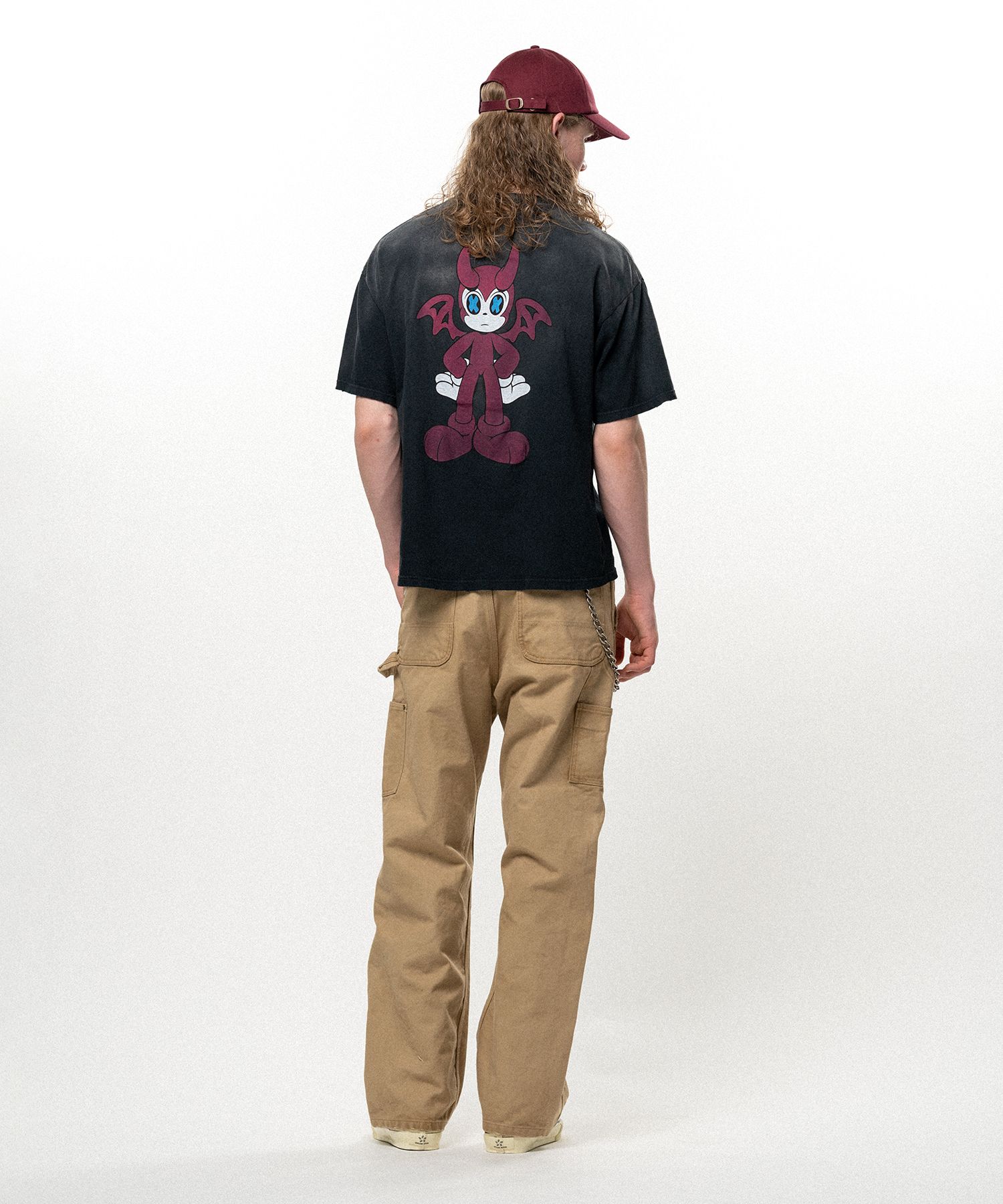 BAKENEKO"Distressed Pocket T-shirt