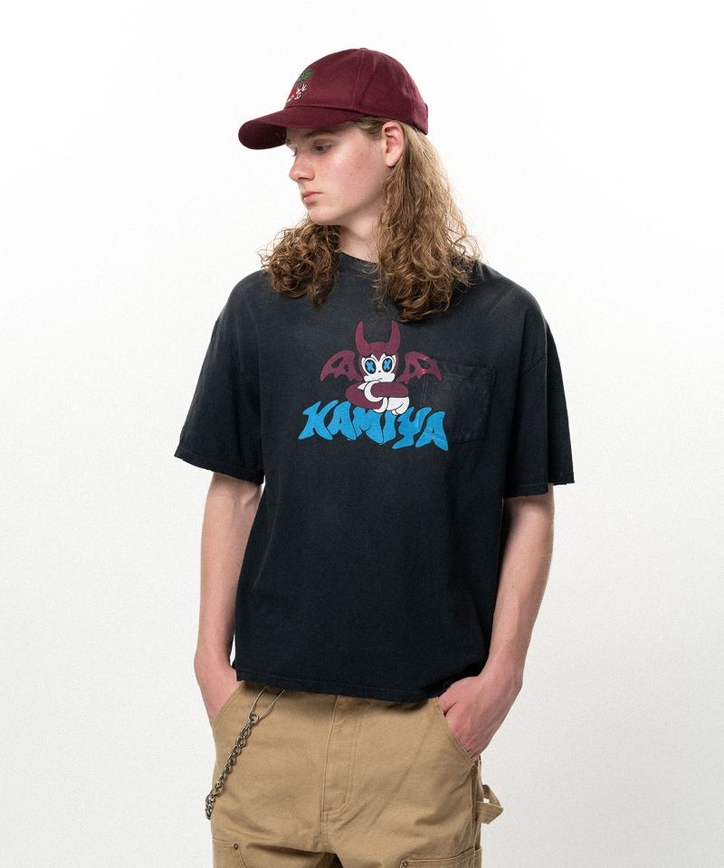 BAKENEKO"Distressed Pocket T-shirt