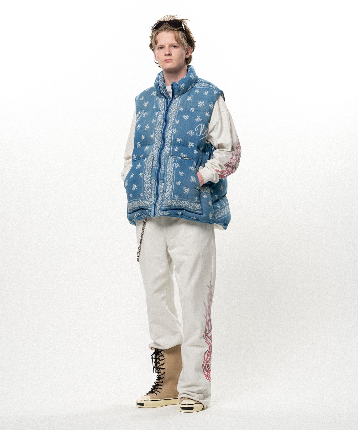 OG Bandana Discharge Down Vest