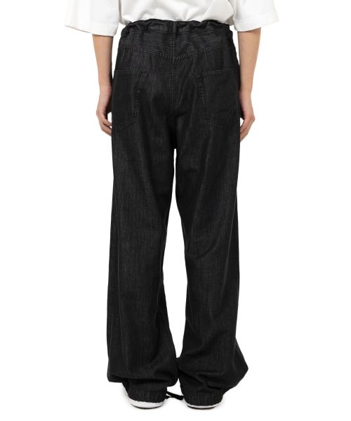 Cotton Tencel Denim Wide Pants