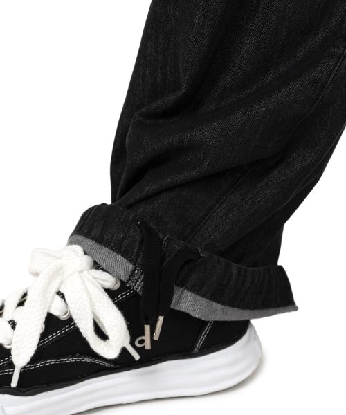 Cotton Tencel Denim Wide Pants