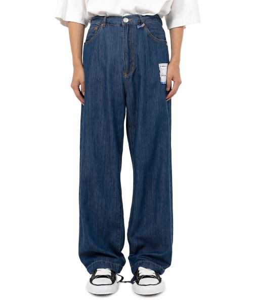 Cotton Tencel Denim Wide Pants