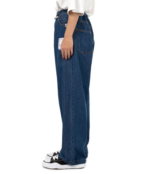 Cotton Tencel Denim Wide Pants
