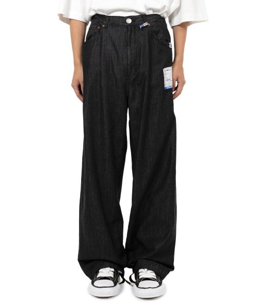 Cotton Tencel Denim Wide Pants