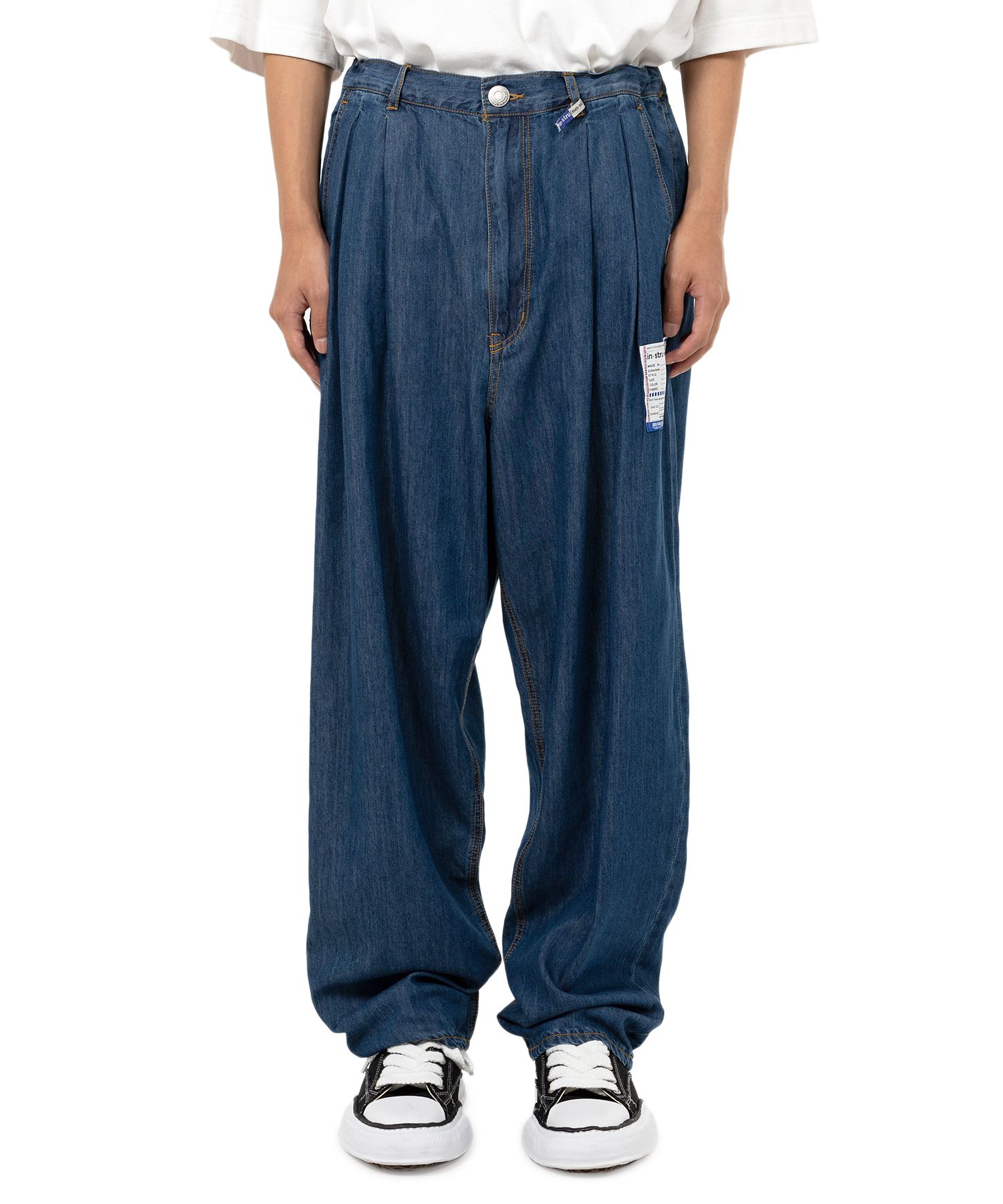 Cotton Tencel Denim Tapered Pants