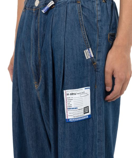 Cotton Tencel Denim Tapered Pants