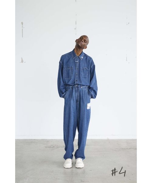 Cotton Tencel Denim Tapered Pants