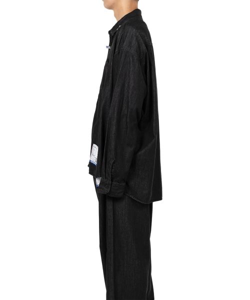 Cotton Tencel Denim Long-sleeve Shirt