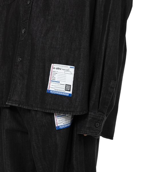 Cotton Tencel Denim Long-sleeve Shirt