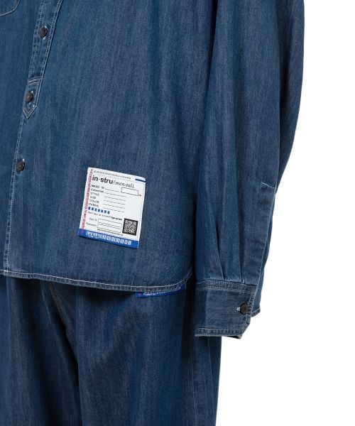 Cotton Tencel Denim Long-sleeve Shirt