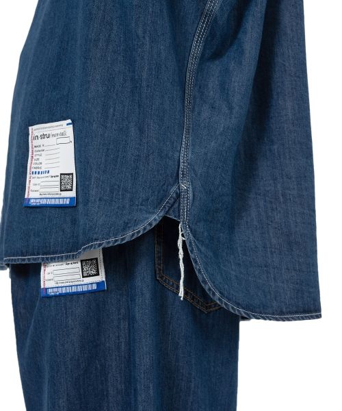 Cotton Tencel Denim Long-sleeve Shirt