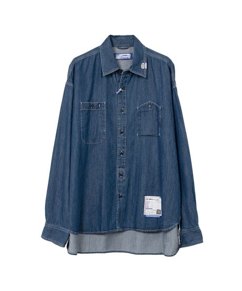 トップス Cotton Tencel Denim Long-sleeve Shirt Maison MIHARA YASUHIRO ONLINE STORE（ミハラヤスヒロ