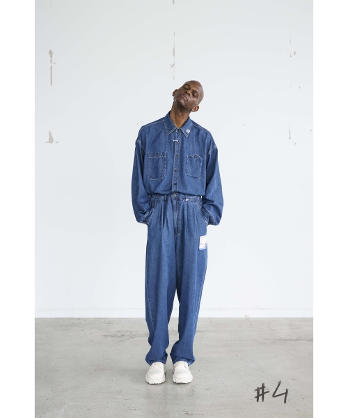 Cotton Tencel Denim Long-sleeve Shirt