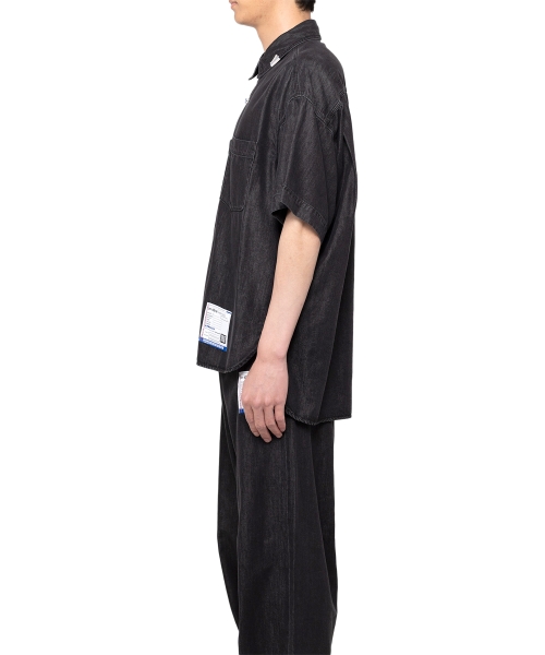 Cotton Tencel Denim Half-sleeve Shirt