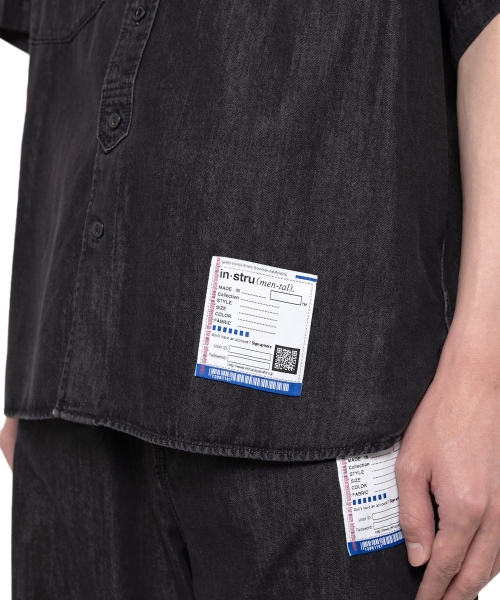 Cotton Tencel Denim Half-sleeve Shirt