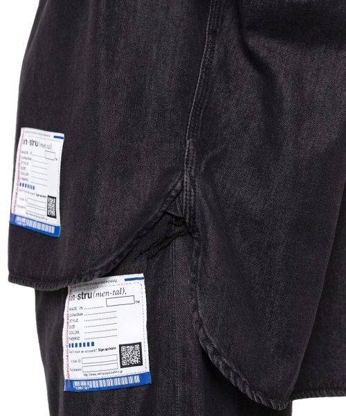 Cotton Tencel Denim Half-sleeve Shirt