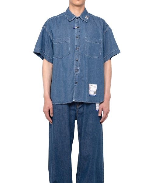 Cotton Tencel Denim Half-sleeve Shirt