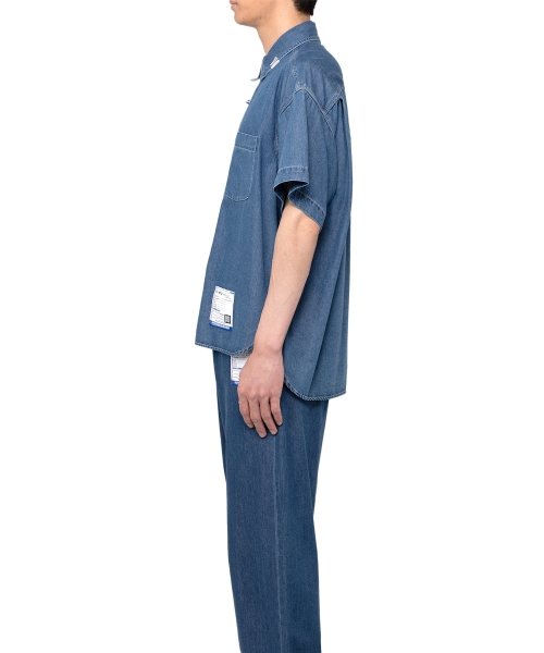 Cotton Tencel Denim Half-sleeve Shirt