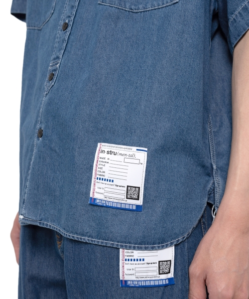 Cotton Tencel Denim Half-sleeve Shirt