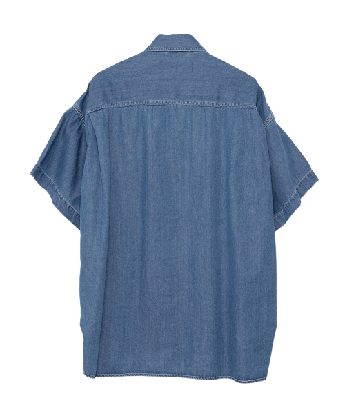 Cotton Tencel Denim Half-sleeve Shirt