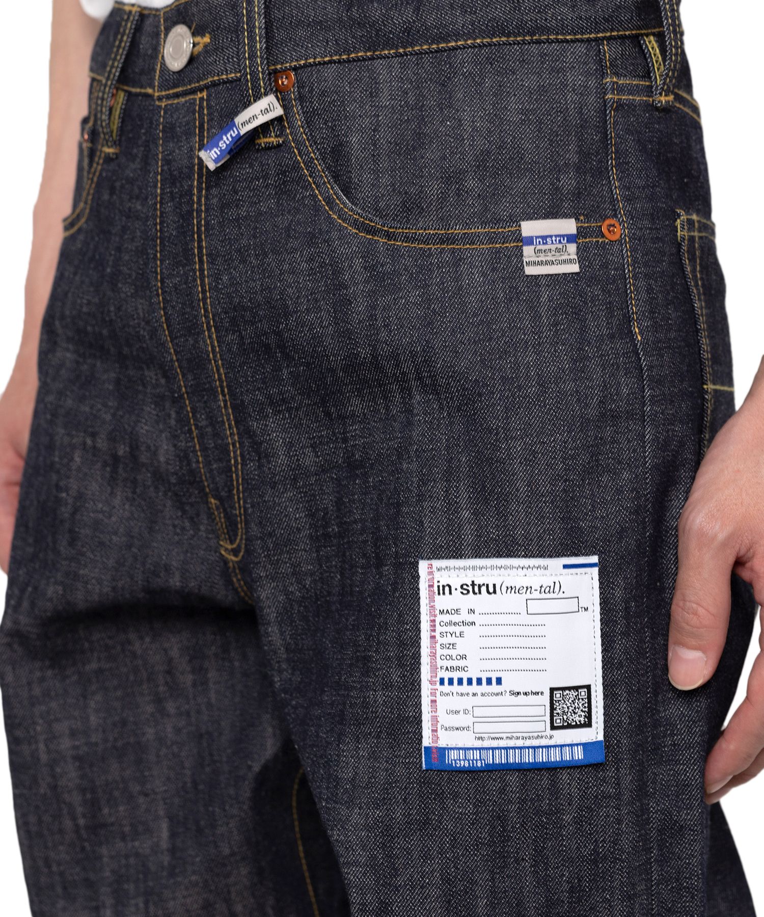 Selvage Denim Straight Pants