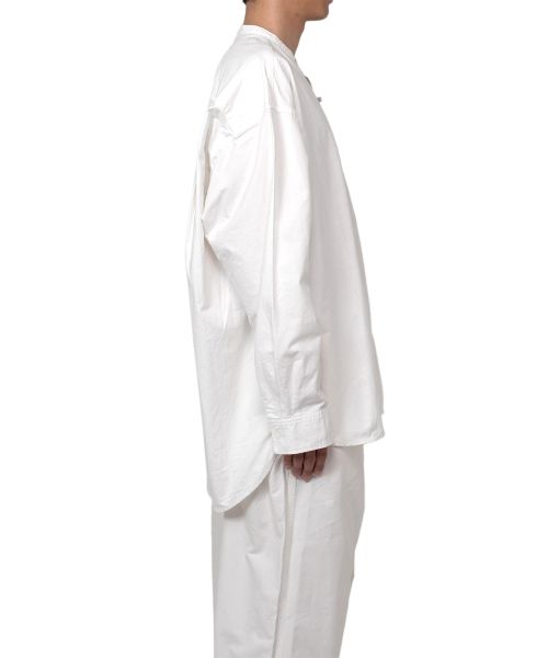 Band Collar Long Sleeve Shirt