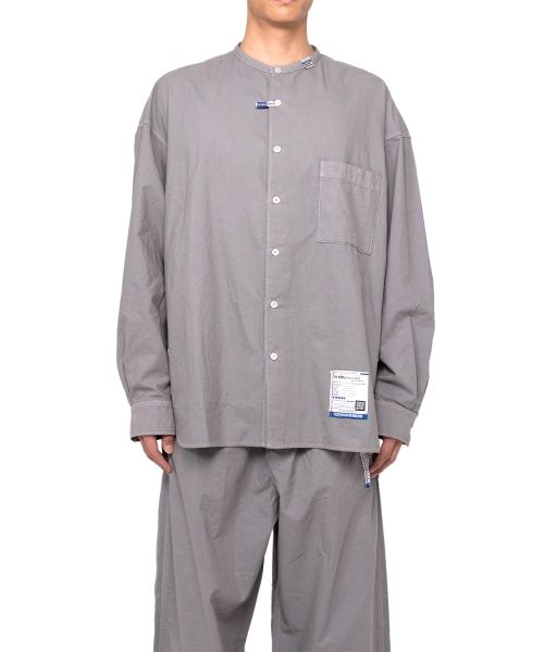 Band Collar Long Sleeve Shirt