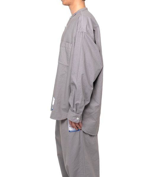 Band Collar Long Sleeve Shirt