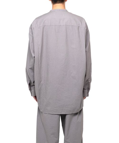 Band Collar Long Sleeve Shirt