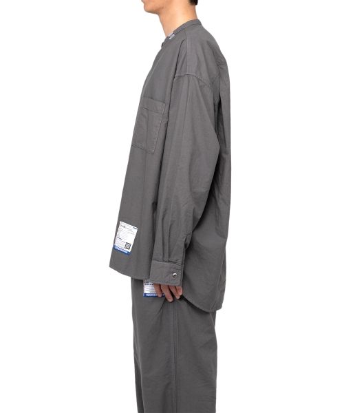 Band Collar Long Sleeve Shirt