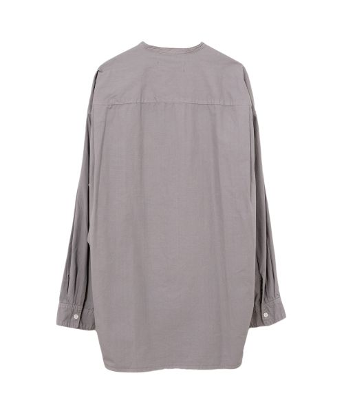 Band Collar Long Sleeve Shirt