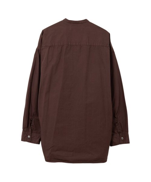 Band Collar Long Sleeve Shirt