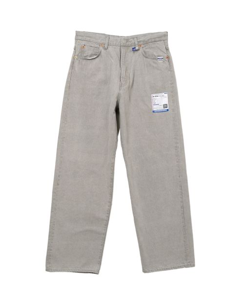 Bleached Denim Baggy Pants