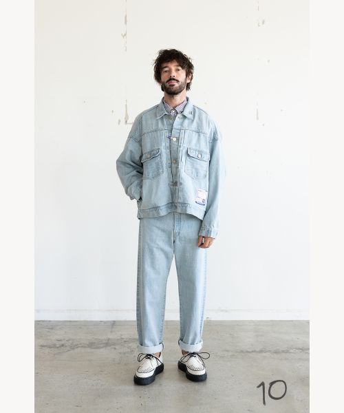 Maison Mihara Yasuhiro カットポケット ワイドパンツ Maison MIHARA YASUHIRO メゾン ミハラヤスヒロ Coated Wide