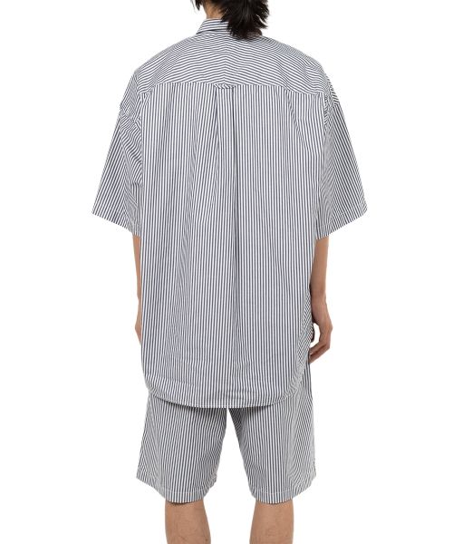 【Maison MIHARA】Ombre Stripe Shirt size38 Maison MIHARA】Ombre Stripe Shirt size 38