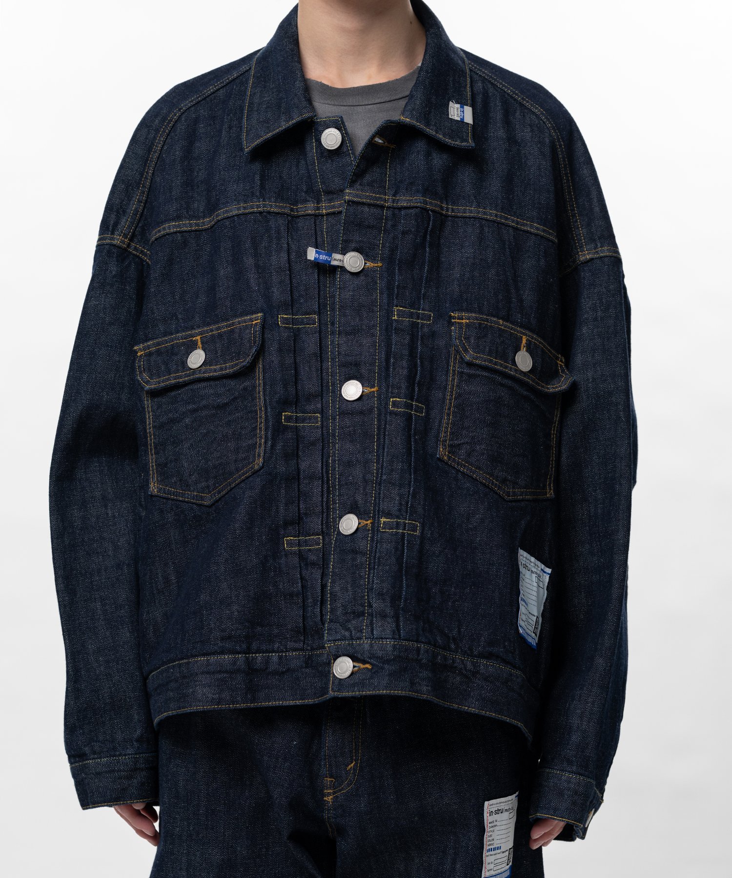 One Washed Selvage Denim Jacket
