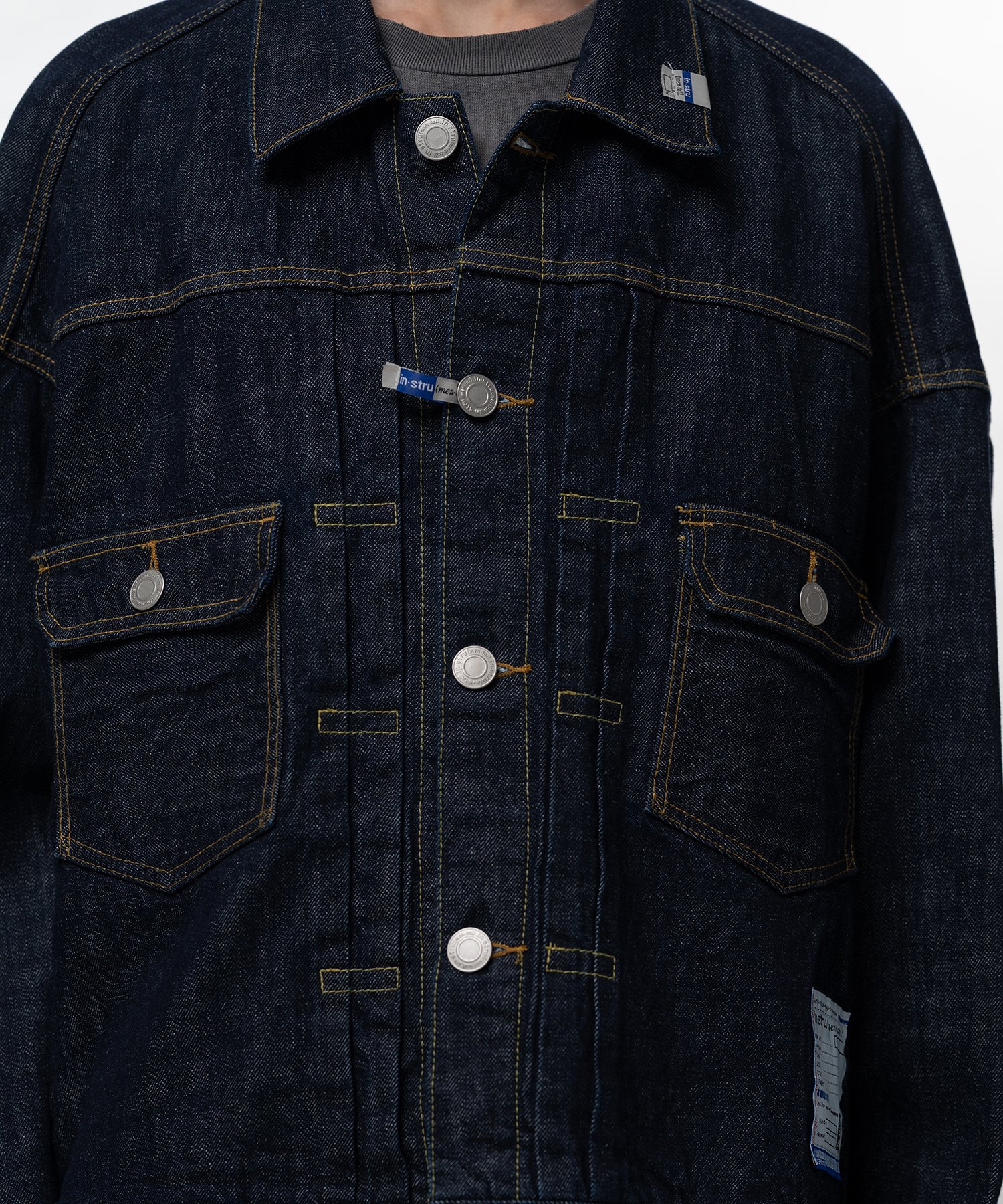 One Washed Selvage Denim Jacket