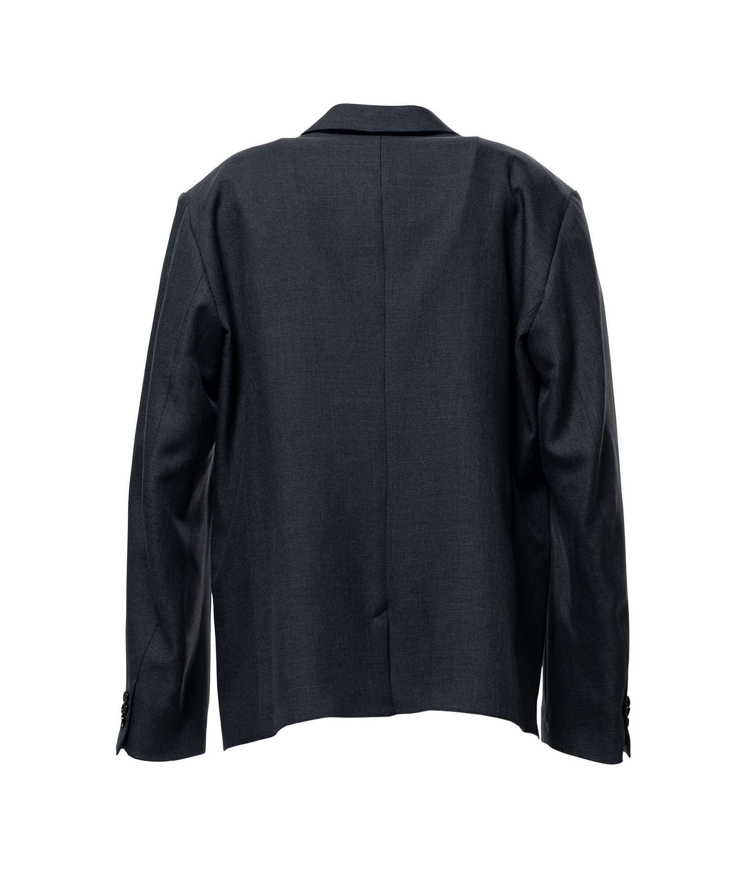 Sharkskin Wool Tailored Jacket