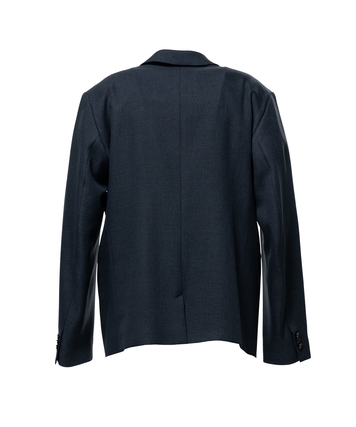 Sharkskin Wool Tailored Jacket