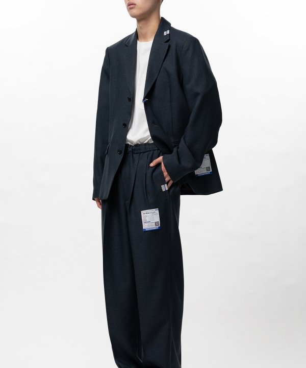 Sharkskin Wool Tailored Jacket