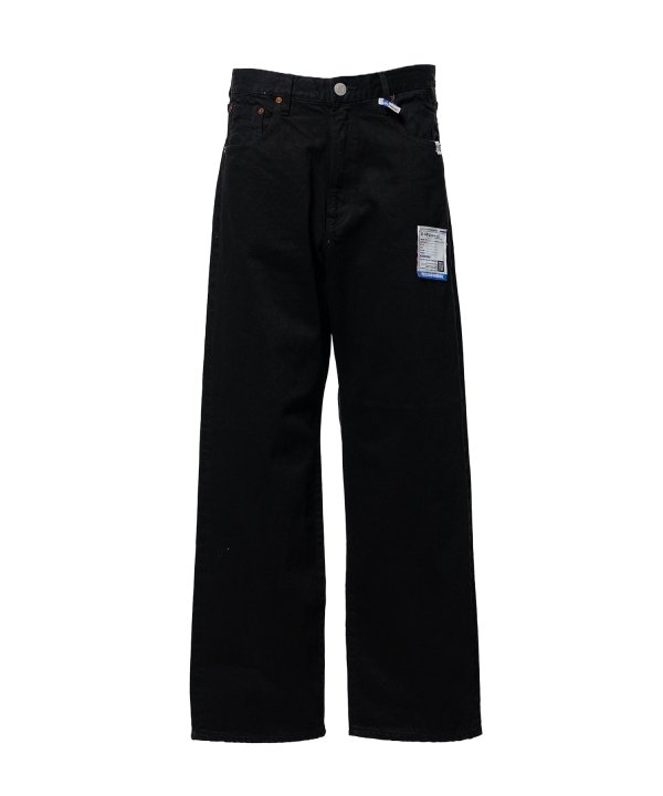 One Washed Selvage Denim Straight Pants