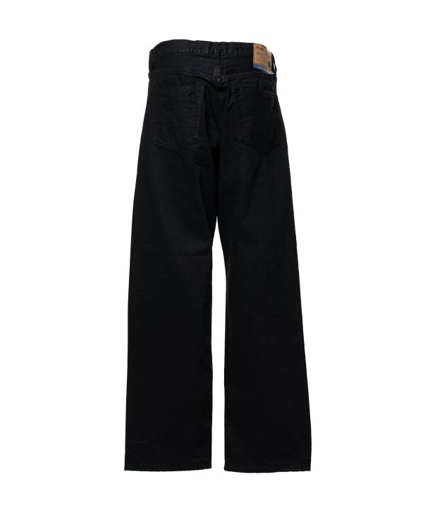 One Washed Selvage Denim Straight Pants