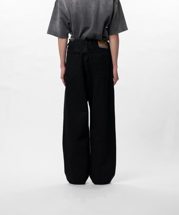 One Washed Selvage Denim Baggy Pants
