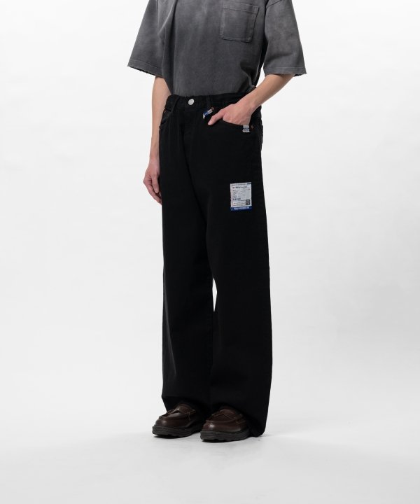 One Washed Selvage Denim Baggy Pants